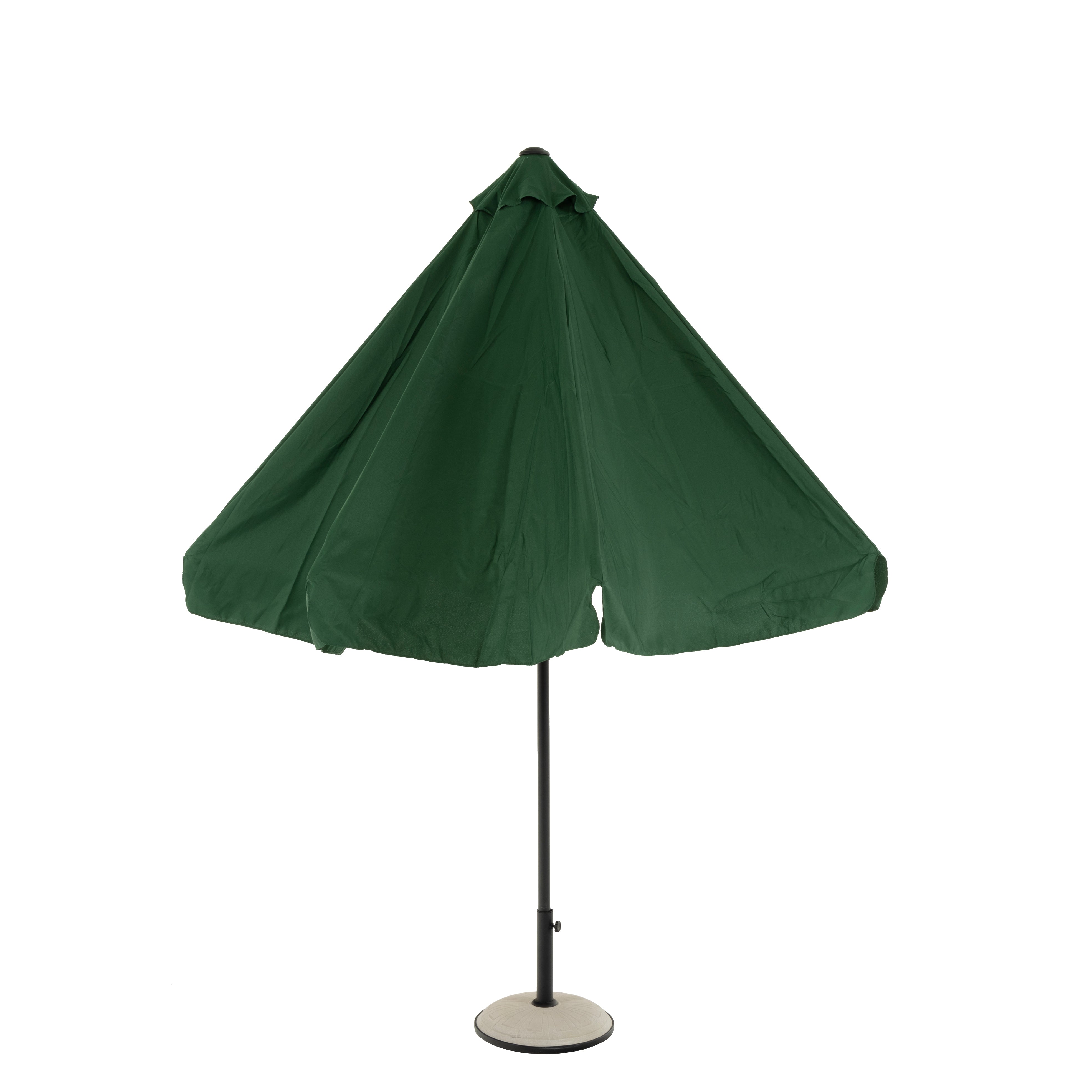 VESTIAMO CASA GIARDINO - Ombrellone da giardino Verde con falda e carrucola diametro 3 metri
